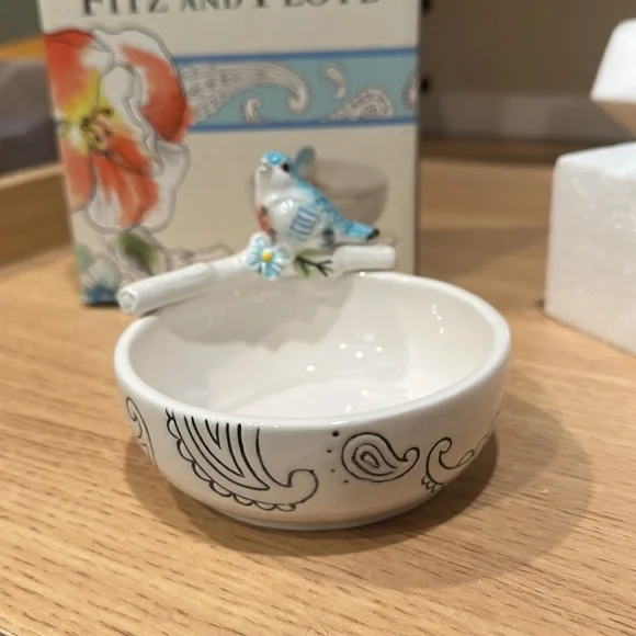 Fitz and Floyd Paisley Park Trinket Bowl - Picture 3 of 5